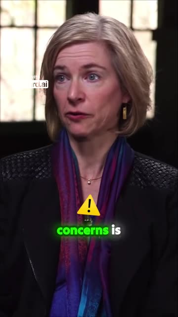 Vizard vertical clip: Jennifer Doudna with a green keyword caption and an emoji